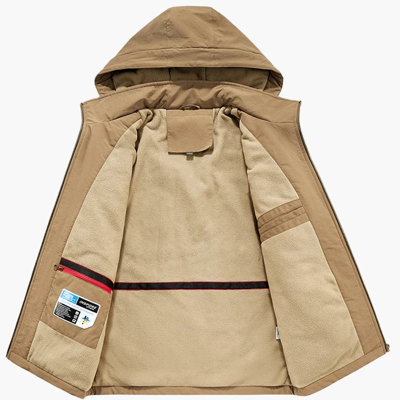 Herren Outdoor Winterjacke mit Kapuze – Winddichte Freizeitjacke für Abenteuer und Alltag