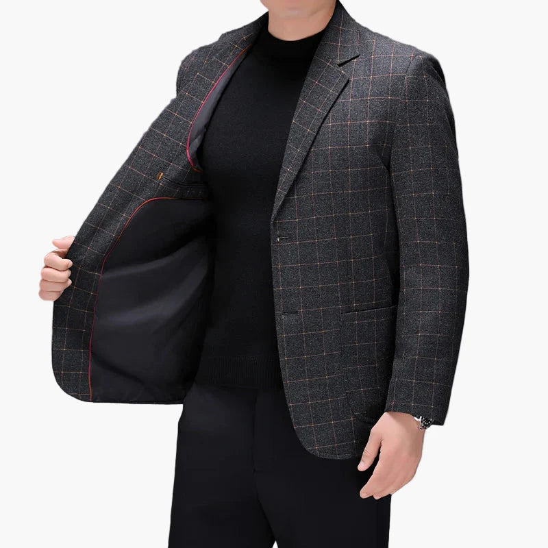 Herren Business Casual Kariertes Sakko – Modernes Freizeit- und Büro-Outfit