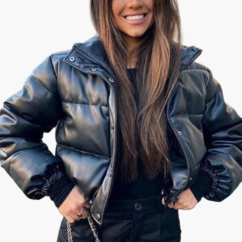 Damen Steppjacke mit modischem Stehkragen – Trendige Winterjacke für Alltag & Freizeit