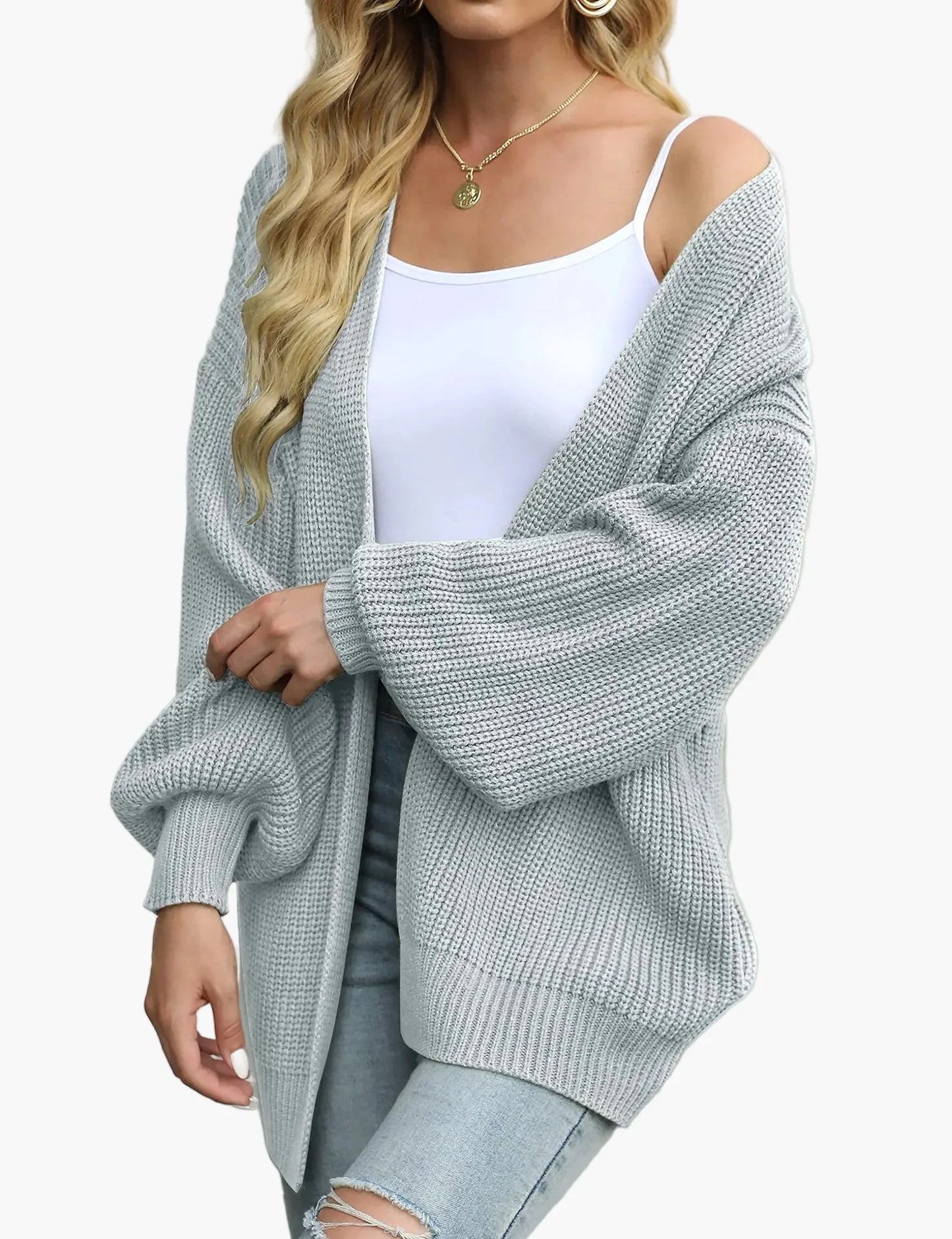 Damen Strick-Cardigan im lässigen Oversize-Stil – Perfekt für Alltag und Freizeit