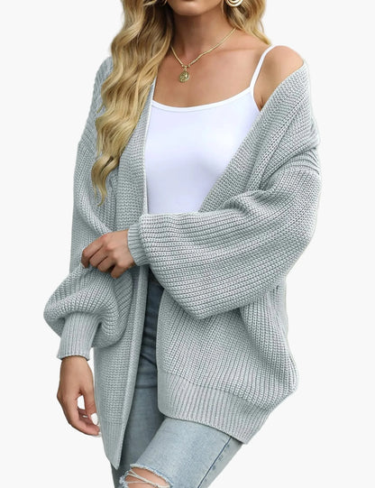 Damen Strick-Cardigan im lässigen Oversize-Stil – Perfekt für Alltag und Freizeit
