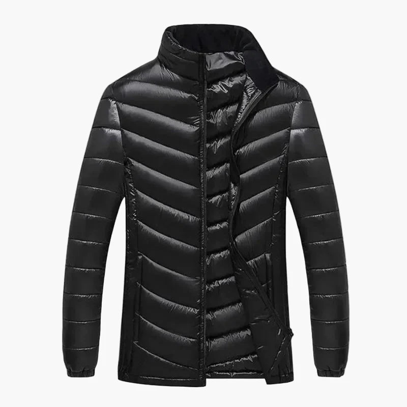 Herren Steppjacke Winter Daunenoptik Plus Size, Casual Outdoorjacke für Alltag und Freizeit