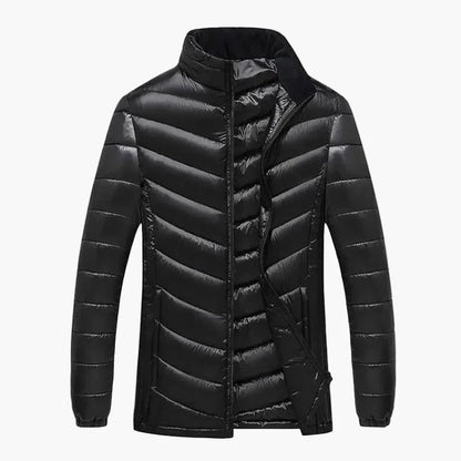 Herren Steppjacke Winter Daunenoptik Plus Size, Casual Outdoorjacke für Alltag und Freizeit