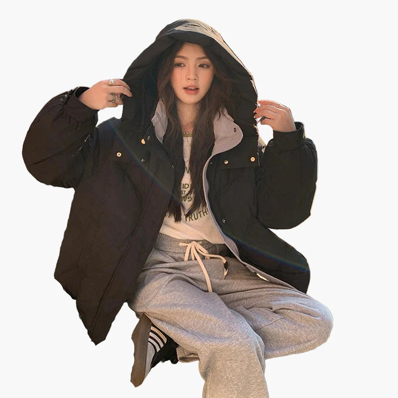 Damen Winterjacke Steppjacke Freizeit Stil, Warm und Lässig, Ideal für Alltag und Reisen