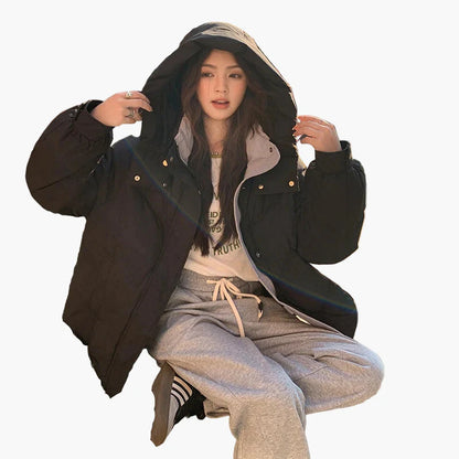 Damen Winterjacke Steppjacke Freizeit Stil, Warm und Lässig, Ideal für Alltag und Reisen