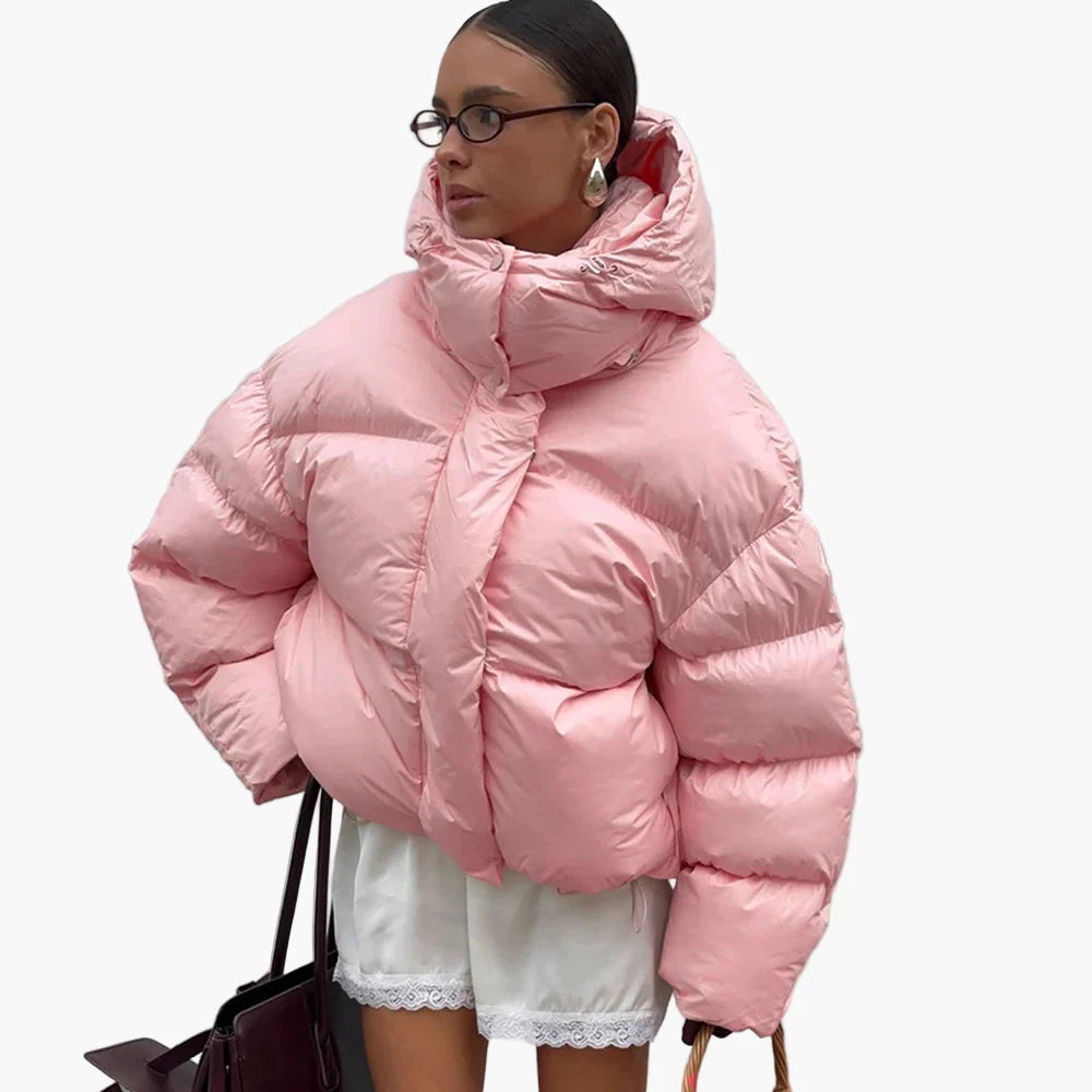 Damen Winter Steppjacke Oversized Streetstyle für Alltag und Freizeit