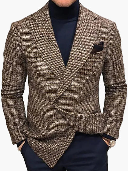 Herren Doppelreihiger Blazer – Eleganter Business & Freizeit Sakko Modernes Design