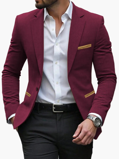Herren Slim Fit Business Sakko – Eleganter Blazer für Büro und besondere Anlässe