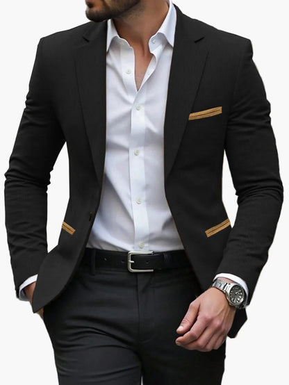 Herren Slim Fit Business Sakko – Eleganter Blazer für Büro und besondere Anlässe