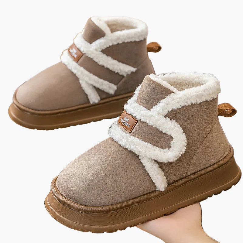 Damen Winter Hausschuhe Warmes Plüsch Design, Bequeme Rutschfeste Pantoffeln für Zuhause