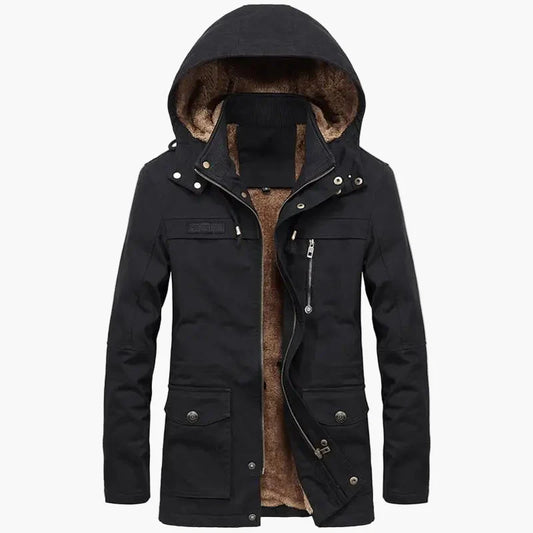 Herren Winter Parka mit Kapuze – Modischer Outdoor Mantel für kalte Tage
