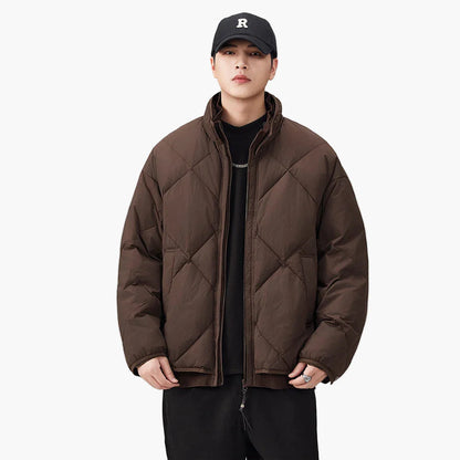 Herren Steppjacke im Oversized-Look für Alltag und Freizeit