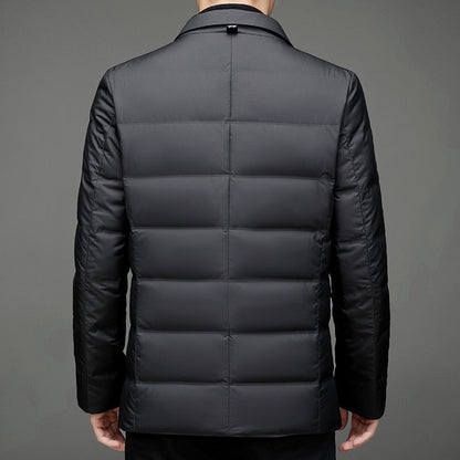 Herren Steppblazer Modern Business Casual Winterjacke – Elegant & Vielseitig