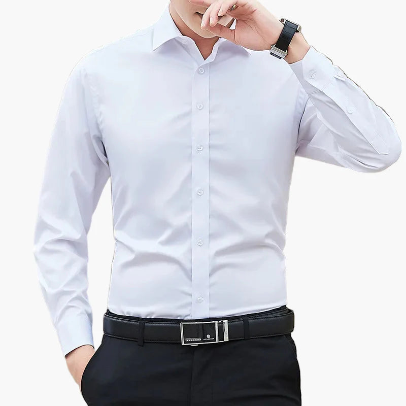Herren Business Hemd – Elegantes, langärmliges Slim Fit Freizeithemd für Büro & Alltag