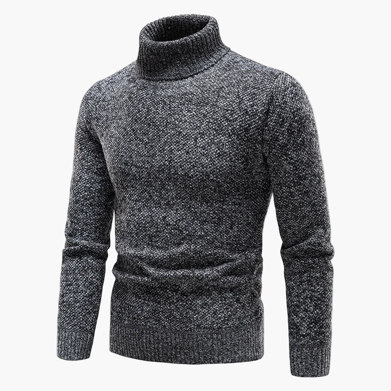 Herren Rollkragenpullover Strickpullover Klassischer Winter-Look Freizeit & Büro