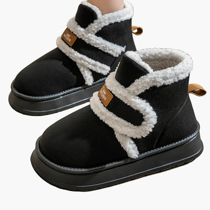 Damen Winter Hausschuhe Warmes Plüsch Design, Bequeme Rutschfeste Pantoffeln für Zuhause