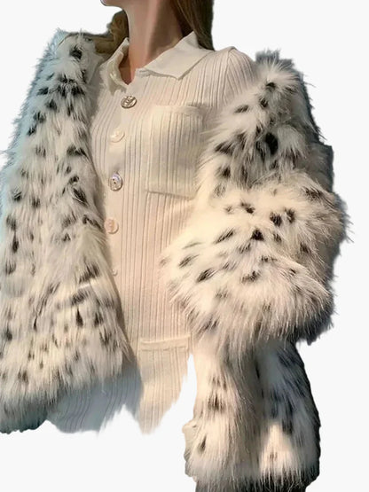 Damen Luxus Winterjacke mit elegantem Kuscheleffekt – Modischer Mantel für stilvolle Anlässe