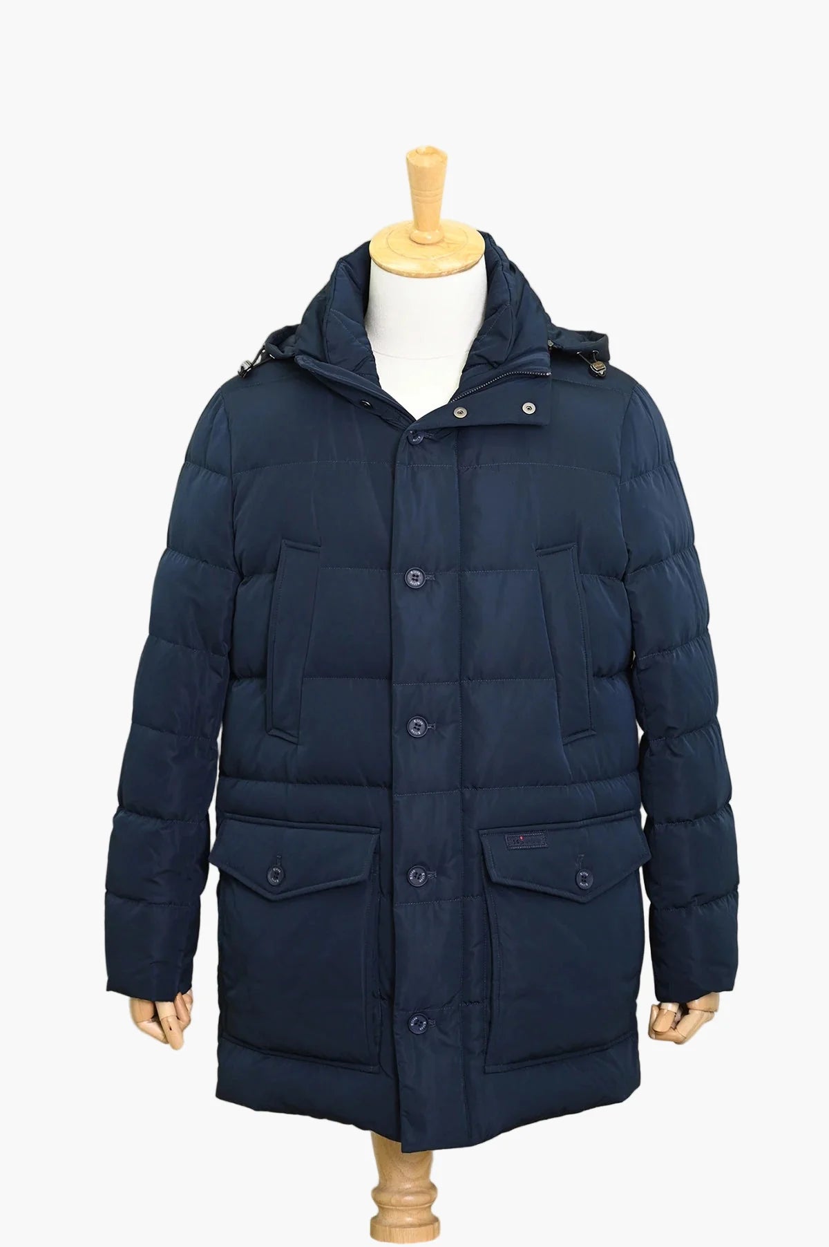Herren Winter Steppmantel mit Kapuze – Eleganter City-Style für kalte Tage
