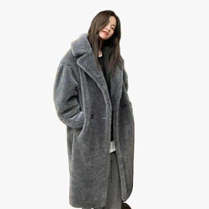 Damen Langer Oversize Mantel – Modischer Winter-Trend für Alltag & Freizeit