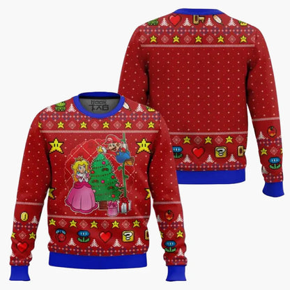 Unisex Retro Gamer Ugly Christmas Sweater – Pixel-Design inspiriert von Videospiel-Klassikern