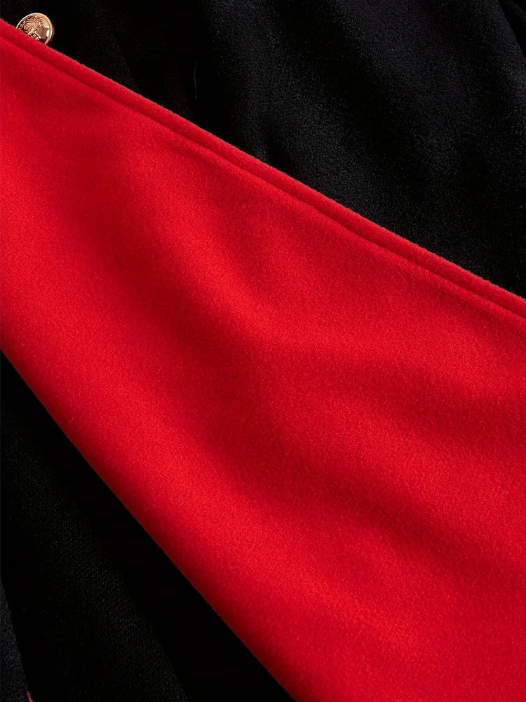 Damen Kapuzenmantel mit Doppelreihe, Vintage-Stil, Herbst Winter, Plus Size, Eleganter Look