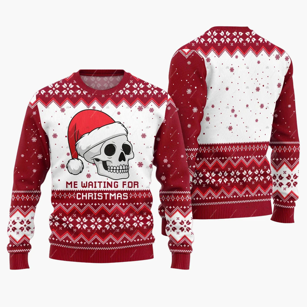 Herren Lustiger Weihnachtspullover Jingle Balls – Ugly Christmas Sweater für Partys und Festtage