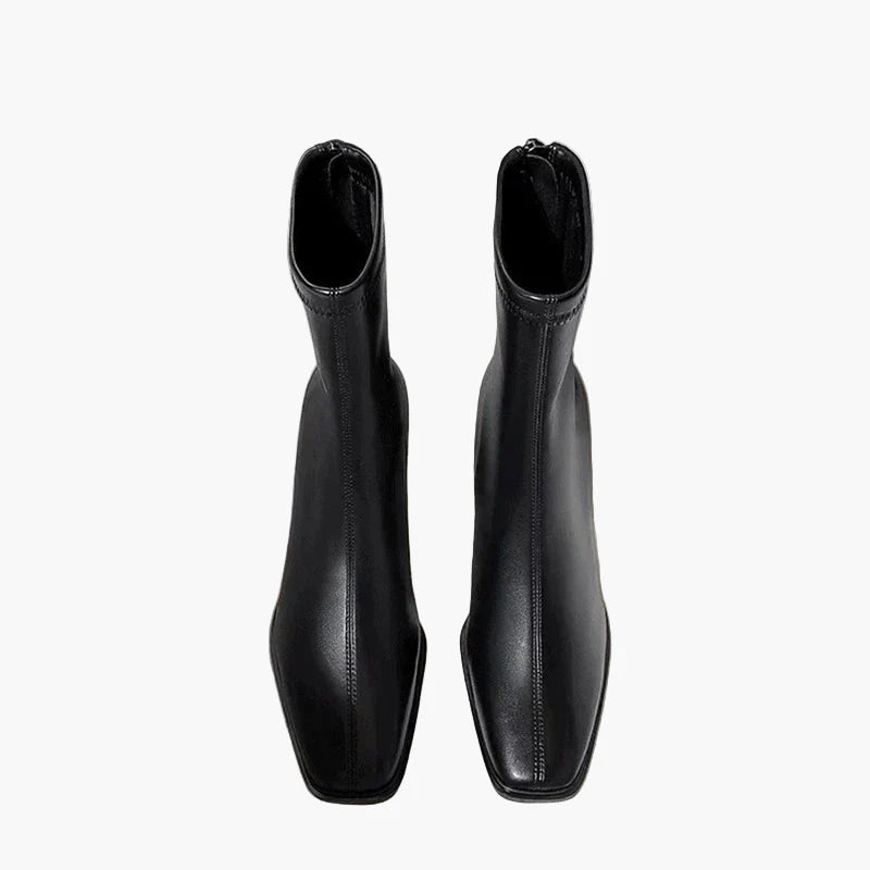 Damen Stiefeletten mit Blockabsatz und modernem Design – Elegante Boots für Alltag und Büro