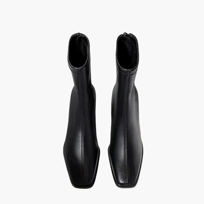Damen Stiefeletten mit Blockabsatz und modernem Design – Elegante Boots für Alltag und Büro