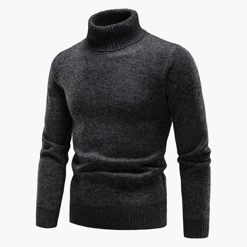 Herren Rollkragenpullover Strickpullover Klassischer Winter-Look Freizeit & Büro