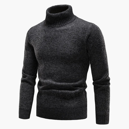 Herren Rollkragenpullover Strickpullover Klassischer Winter-Look Freizeit & Büro