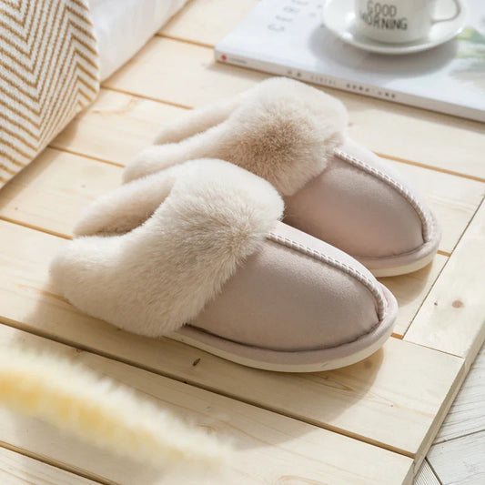 Gillian – Damen Hausschuhe mit warmer Plüschfütterung
