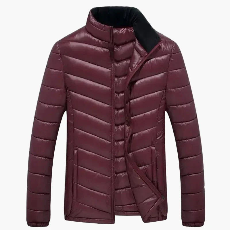 Herren Steppjacke Winter Daunenoptik Plus Size, Casual Outdoorjacke für Alltag und Freizeit
