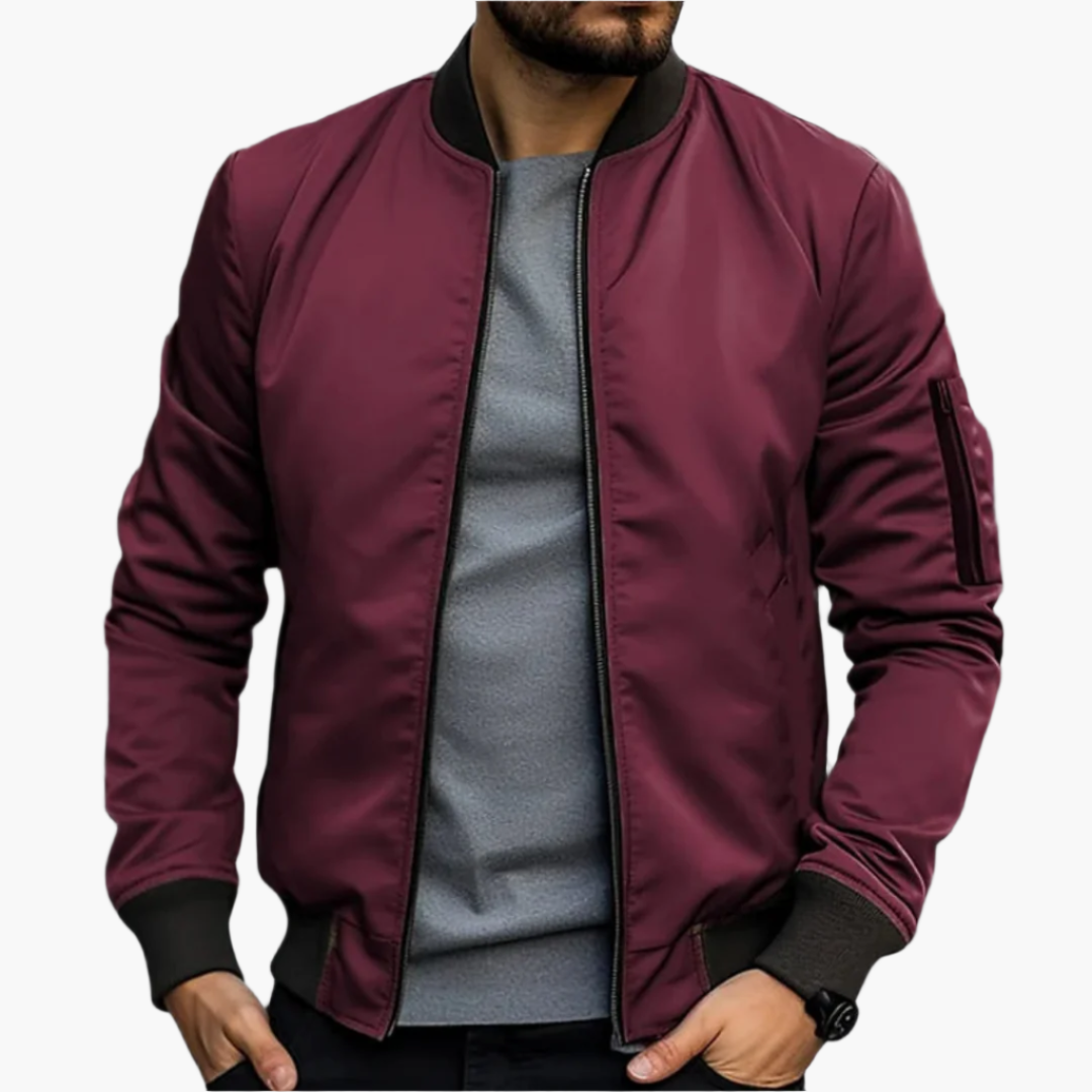 Herren Übergangs-Bomberjacke – Moderner Urban Style & Vielseitigkeit für Alltag und Freizeit