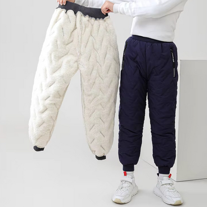 Kinder Outdoor Winter Thermohose – Wasserdicht & Gefüttert für Jungen und Mädchen – Sportliche Schneehose für Aktivitäten