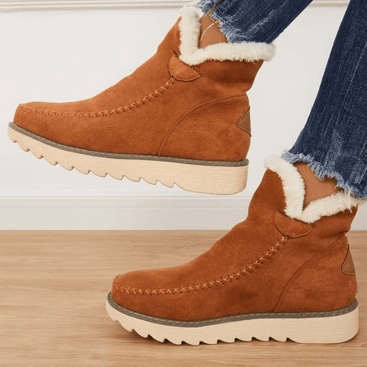 Damen Winter-Stiefel Komfort Warm Gefüttert für Alltag & Outdoor
