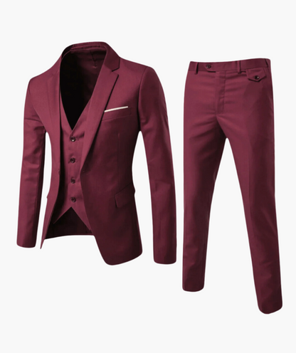 Herren Business 3-teilig Anzug – Eleganter Dreiteiler für Hochzeit & Büro