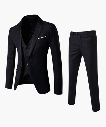 Herren Business 3-teilig Anzug – Eleganter Dreiteiler für Hochzeit & Büro