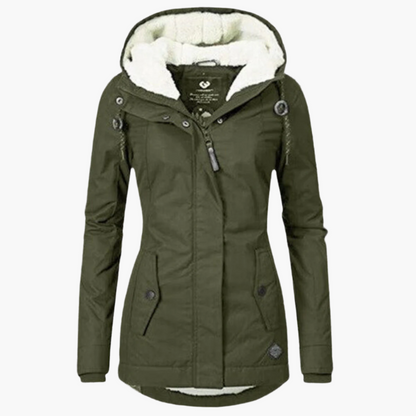 Damen Winter Parka Sherpa-Hoodie – Stilvoller, warmer Outdoor Mantel für kalte Tage