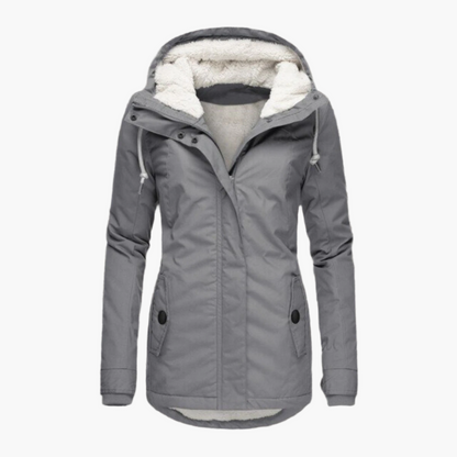 Damen Winter Parka Sherpa-Hoodie – Stilvoller, warmer Outdoor Mantel für kalte Tage