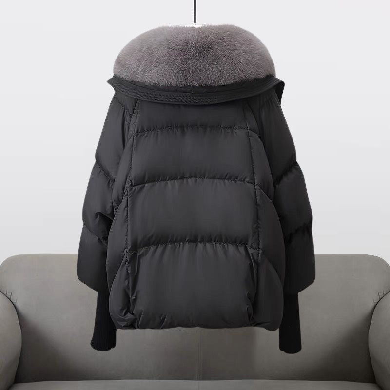 Damen Winter Steppjacke mit Luxusfellkragen – Modischer Puffer für kalte Tage