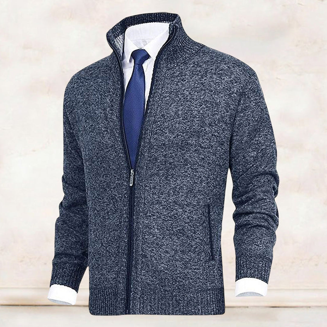 Herren Strickjacke mit Reißverschluss – Stilvolles Freizeit- und Business-Outfit