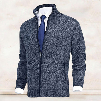 Herren Strickjacke mit Reißverschluss – Stilvolles Freizeit- und Business-Outfit