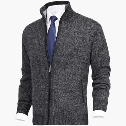 Herren Strickjacke mit Reißverschluss – Stilvolles Freizeit- und Business-Outfit