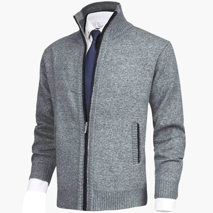 Herren Strickjacke mit Reißverschluss – Stilvolles Freizeit- und Business-Outfit