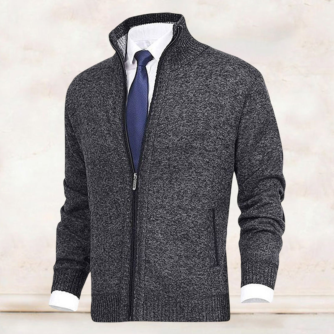 Herren Strickjacke mit Reißverschluss – Stilvolles Freizeit- und Business-Outfit