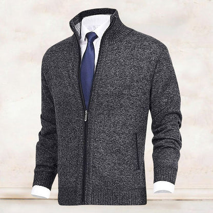 Herren Strickjacke mit Reißverschluss – Stilvolles Freizeit- und Business-Outfit