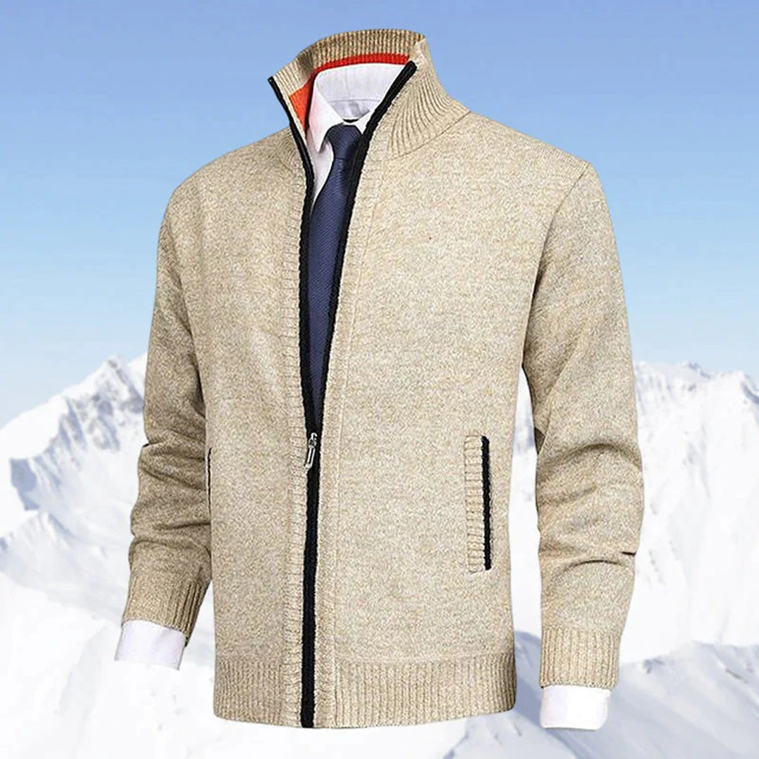 Herren Strickjacke mit Reißverschluss – Stilvolles Freizeit- und Business-Outfit