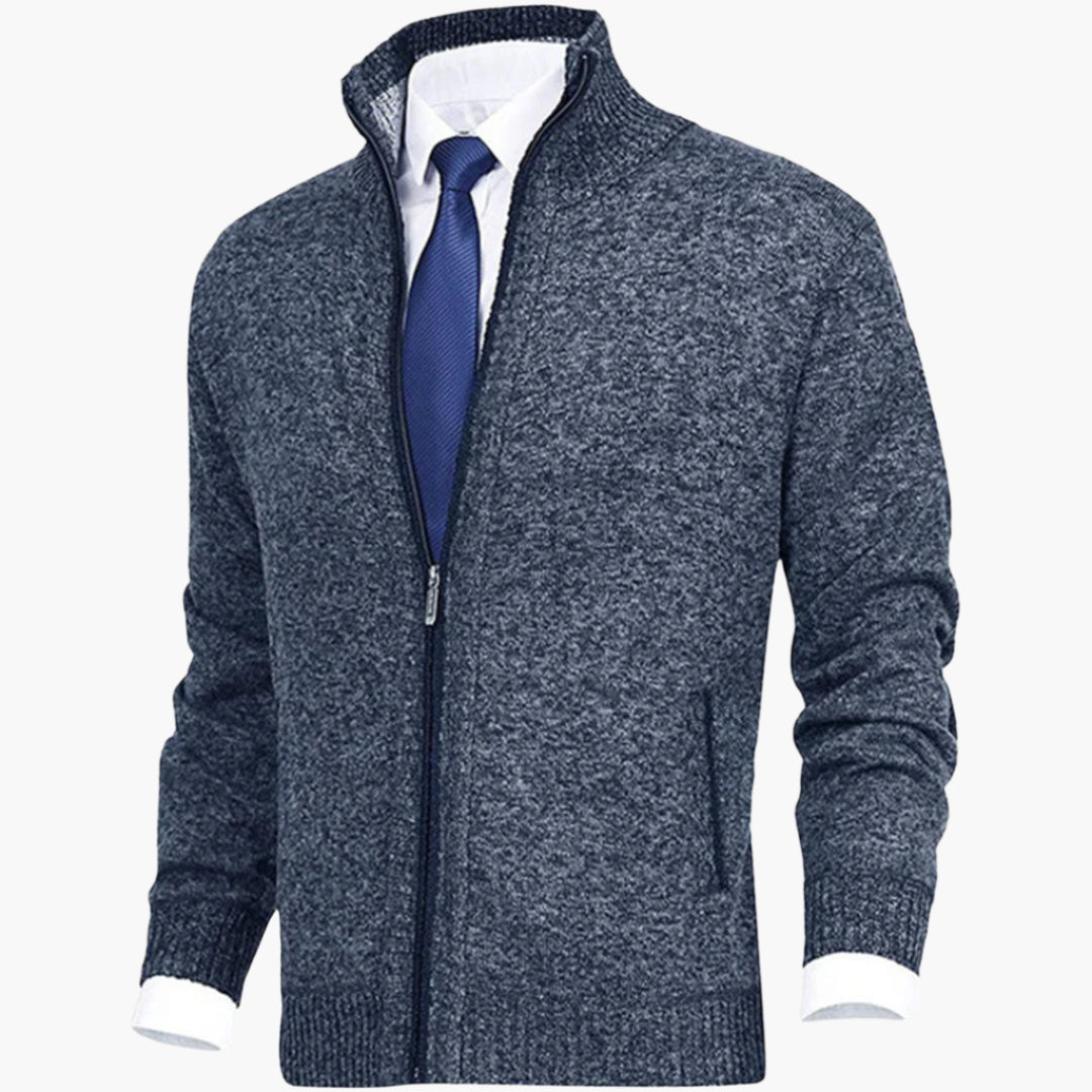 Herren Strickjacke mit Reißverschluss – Stilvolles Freizeit- und Business-Outfit
