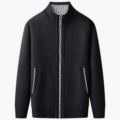 Herren Strickjacke mit Reißverschluss – Stilvolles Freizeit- und Business-Outfit