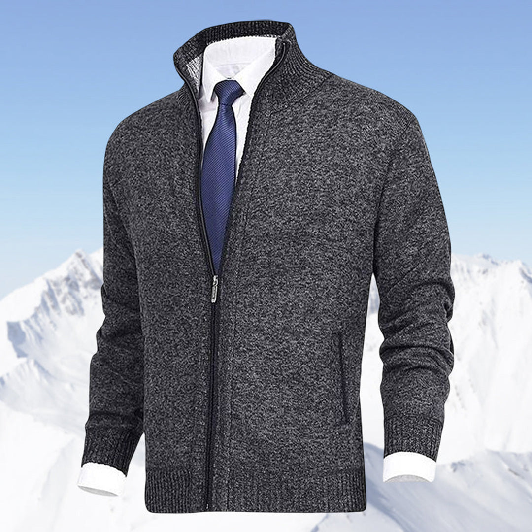Herren Strickjacke mit Reißverschluss – Stilvolles Freizeit- und Business-Outfit